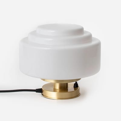 Tafellamp Getrapt Ø 25 20's Messing - Art Deco Trade