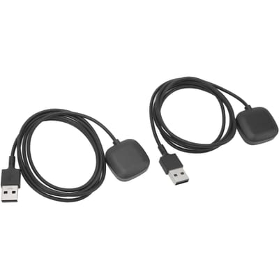 2 Pièces Chargeur Montre Intelligente 5V Station de Charge Sans Fil Câble de Charge pour Transmission de Données pour Fitbit gray