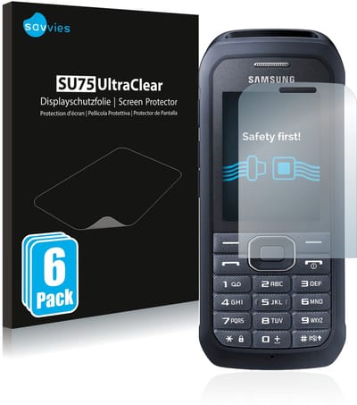 Savvies - Screenprotector voor Samsung Xcover 550 - Folie Beschermfolie transparant 6 Stuks