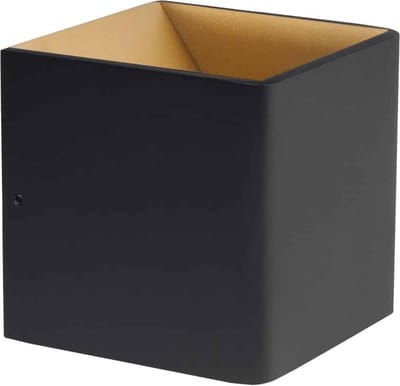 Wandlamp | 10 cm | strijklicht wandlampen | LED | goud zwart | aluminium metaal | moderne design accent verlichting