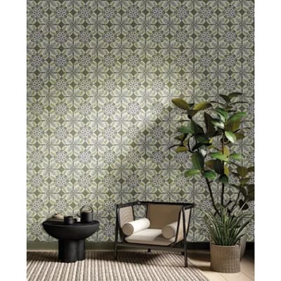 Decoprint Antibes Behang getekende bloemen motief - AN28241   5415058090104   Behang