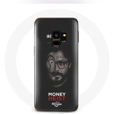 Hoesje - La casa de papel - Samsung Galaxy S9 - Flexibel - Zwart - El profesor split Money Heist