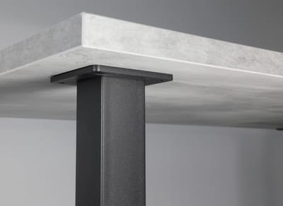 IVOL Zwarte Tafelpoot Vierkant - 70 x 70 x 720 mm