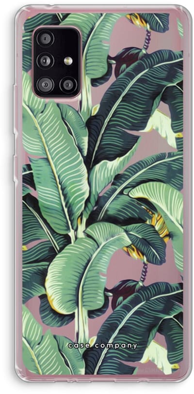 Case Company® - Hoesje geschikt voor Samsung Galaxy A51 5G hoesje - Bananenbladeren - Soft Cover Telefoonhoesje - Bescherming aan alle Kanten en Schermrand