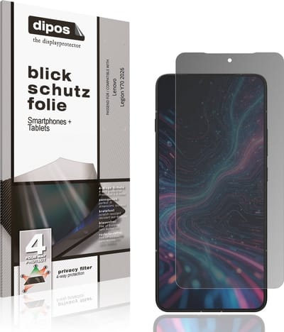 dipos – Matte Privacy Screenprotector geschikt voor Lenovo Legion Y70 2026 | Anti-Spy Beschermfolie