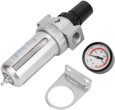 Dailygoody - Filterregelaar - Luchtfilter - Compact en Duurzaam - 1/2 inch - Vochtwatervanger - Voor Bouwmachines - Hoogwaardig Aluminium