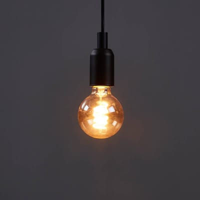 EGLO LED glazen lamp E27 4W amber Ø 8 cm