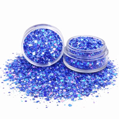 GlittersXL® - Chunky Glitters (Blauw) - Biologisch Afbreekbaar Festival Glitters - Biodegradable Glitters voor Lichaam - Glitters Gezicht Dames