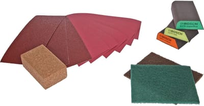 Bosch Accessories 2607011376 15-delige projectbox, handmatig schuren, 3 x K60, 3 x K120, 3 x K240 1 stuk(s)