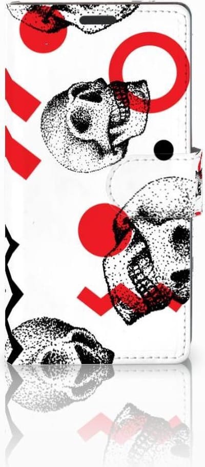 Telefoonhoesje met Naam Sony Xperia Z3 Skull Red