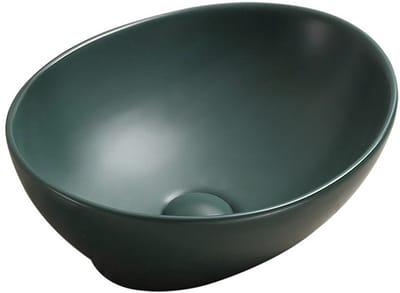 Mexen Elza opbouw waskom 40 x 33 cm, donker groen mat - 21014047
