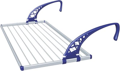 Uitschuifbaar Droogrek voor Balkon - Aluminium - 53x108 cm