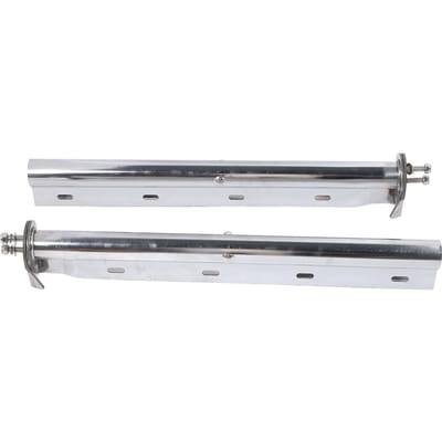 1 Paire Support de Garde-boue Espacement des Boulons de 1‑1 8 Pouces Longueur de 28 Pouces Acier Inoxydable Remplacement de Support de Garde-boue pour Freightliner white