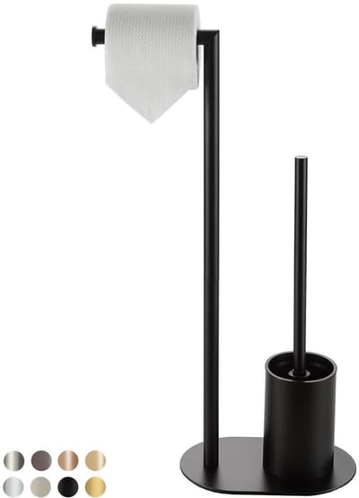 MRKK® Toiletbutler - Toiletrolhouder - Toilet Butler - Borstel met Houder - Badkameropberg