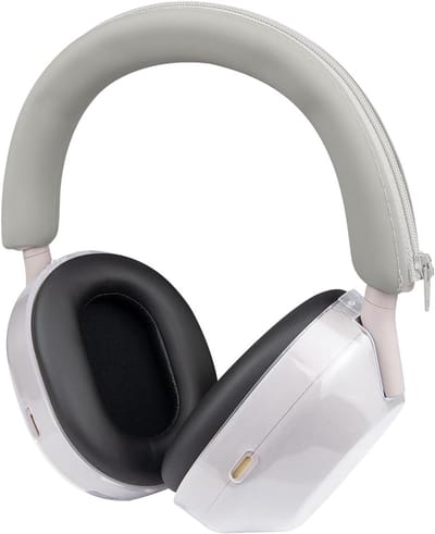 Beschermset voor Sony WH-1000XM5 Hoofdtelefoon, Siliconen Hoofdband Cover en TPU Beschermhoes, Zweetbestendig, Wasbaar en Krassenbestendig Accessoires