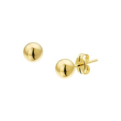 Juwelier Zwartevalk - 14 karaat gouden oorknoppen 12.219/5mm