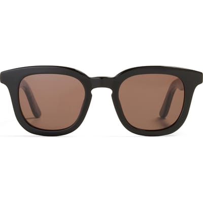 Ace & Tate Bobby Large Almond Sun Maat: L | Zonnebrillen Outlet | Unisex | Zwart