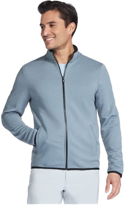 Skechers Hoodless Hoodie Ottoman Jacket Heren – Grijs – Maat L (JA25-BLPR)
