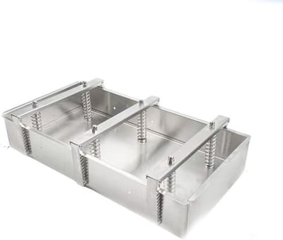 Vleespersvorm RVS - Hamburger Vorm - Gevulde Burgers Maken - Met Compressieveer - 10 kg Capaciteit - Zilver