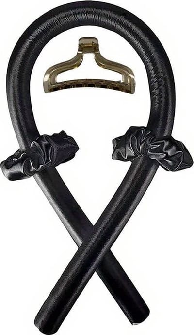 Bonta - Heatless curls - 4-delig - Curling Ribbon - Krulspelden - Haarrollers - Krullen Zonder Hitte - Krullers - Haar Rollers Zelfklevend - Haarkruller - Zwart