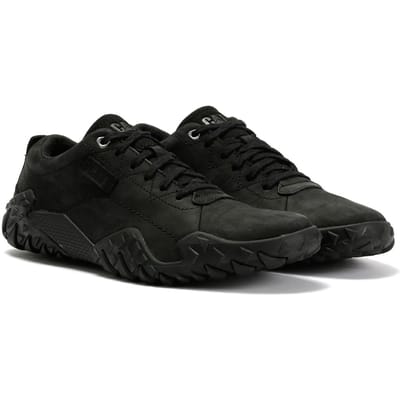 Caterpillar Gridlock Lo Tumbled Nubuck Heren Zwarte Veterschoenen