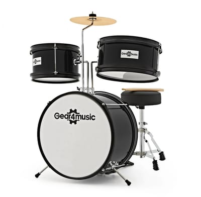 Kinderdrumstel van Gear4music, Zwart