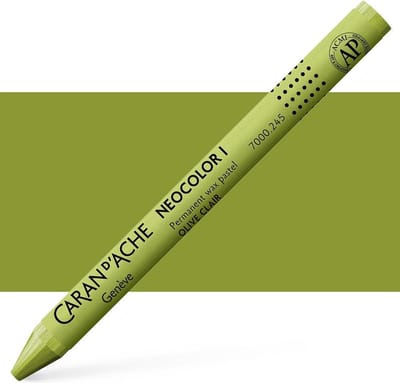 Caran d´Ache Neocolor I Permanente Waskrijt | Licht Olijf (245)