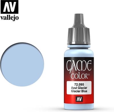 Vallejo Hobbyverf Acrylverf - 72095 Game Color - Glacier Blue - Acryl - Verf flesje - 18 ml
