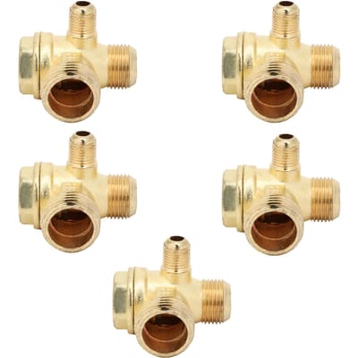 5 Stuks Luchtcompressor Terugslagklep 1?Manier 12x38x10 Afschuining Zinklegering Kleine Luchtpomp Accessoires