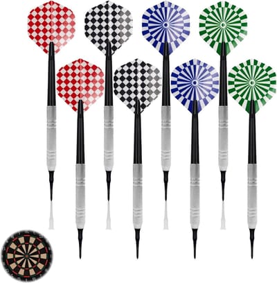 Set van 8 dartpijlen in 4 kleuren - Perfect voor dartspellen, recreatief gebruik en competities