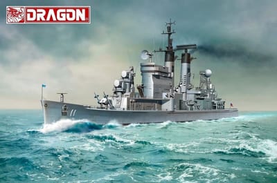 Dragon Modelbouwpakket Militaire voertuigen - 7121 USS Chicago CG-11 - Torpedobootjager Chicago-klasse Plastic - 1:700 - Modelbouw
