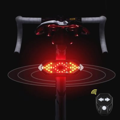 Draadloos Fietsachterlicht met Richtingaanwijzers - USB Oplaadbare Veiligheidswaarschuwing voor Fiets