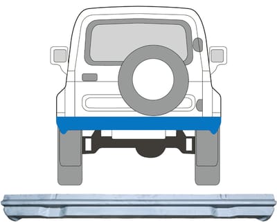 Buiten achter reparatiepaneel voor Suzuki Samurai 1981-