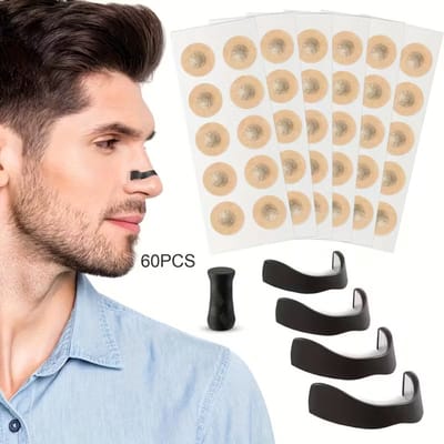 60 Magnetische Neusstrips – Antisnurk Neusstickers – Verhoogt Zuurstofopname – Vermindert Snurken