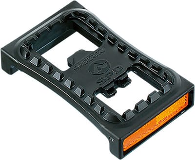 Shimano SM-PD22 SPD pedaaladapterset met reflectoren – platform voor gewone schoenen – 1 paar – zwart