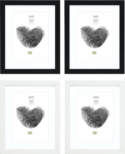 Deknudt Frames fotowand S66KMP 5 - 4 fotokaders - foto 15x20/20x25 cm
