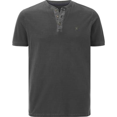 Jan Vanderstorm herren T-Shirt - 80/82 - donkergrijs - Plus Size
