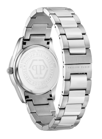 Philipp Plein Plein Icon Chain PW1FA0125 Horloge - Staal - Zilverkleurig - Ø 36 mm