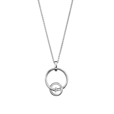 Orphelia 'Antoine' Dames 925 Sterling Zilveren Set: Halsketting + Oorbellen + Ring - Zilveren SET-7503