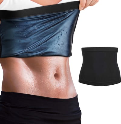 Dailygoody - Sweat Body Shaper - Taille Trainer - Verhoogt zweten - Sauna Band - Gewichtsverlies - Ideaal voor fitness - Zwart