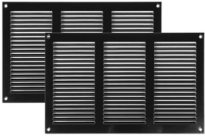 Ventilatie afdekkingen 30 x 20 cm voor ventilatiesleuven - metalen luchtteruglooprooster met ongediertebescherming