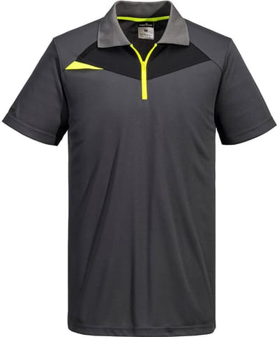 Portwest PW2 Hi Vis polo K/M DX410 - Mol grijs - L