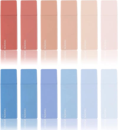 Correctierollers Set - Correctietape Rollers - Schrijffouten Corrigeren - Ergonomisch Ontwerp - 12 Stuks - Rood Blauw