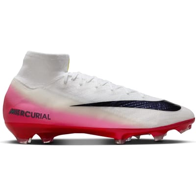 Nike Zoom Mercurial Superfly 10 Elite FG Pack Fear Nothing Baskets Unisexe Blanc Rouge Université Obsidienne Foncé HJ7321-600 46