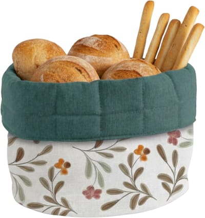 Broodmand van katoen, broodmand voor op tafel, manden met verschillende designs, broodtrommel voor de tafel, 19 x 19 cm