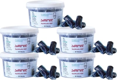 100x SANIT Duofresh sticks - toiletblokjes - wc toilet - duo fresh - geschikt voor Geberit Sigma toiletblokhouder - voordeelverpakking