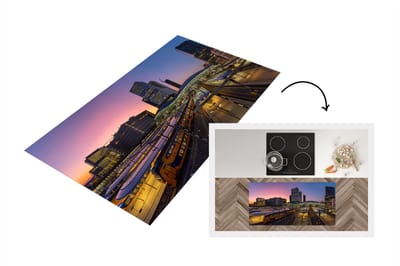 Keukenloper - Loper keuken - Station - Utrecht - Trein - 120x60 cm - Keukenloper vinyl