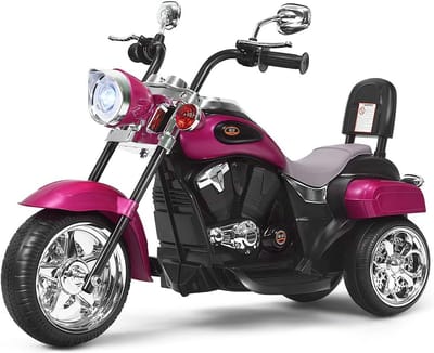 Elektrische motorfiets kinderen - Kindermotor driewieler - Buiten spelen - Voor en achteruit rijden