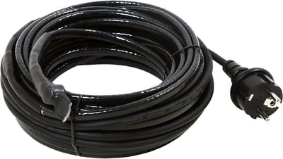 Verwarmingskabel met Thermostaat 12 Meter Zwart IP44