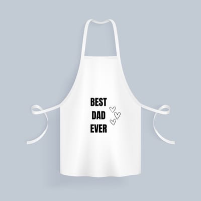 Akyol - best dad ever Keukenschort - Vader - papa - vaderdag - cadeau - verjaardag - opa - 82 bij 71 cm